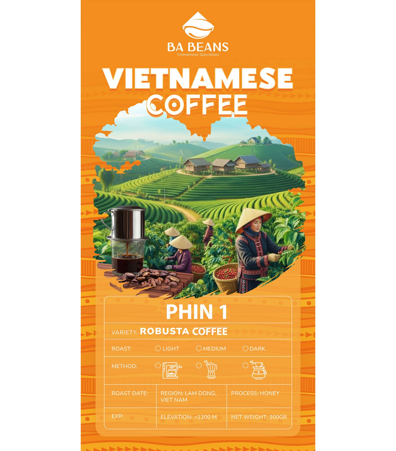Phin 1 - Vietnamese Blended  (12 OZ)